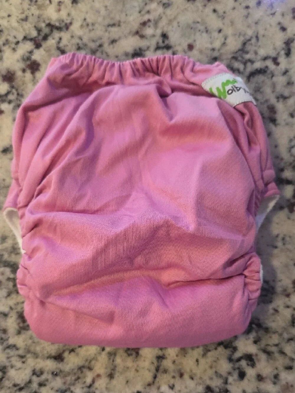 Pink Snap-Closure All-in-One Cloth Diaper O/S